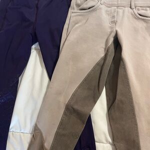 Kids' Tan and Purple Leggings